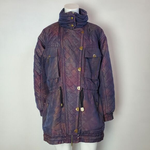 Vintage 80s Snuggler Purple Quilted Jacket - Picture 5 of 14